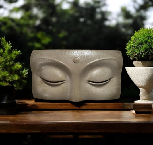 Eyes of the Buddha Stone Statute