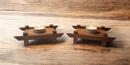 Rustic Asian Tea Light Holder