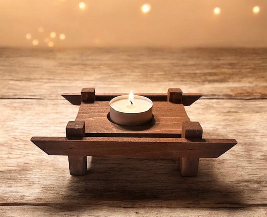 Rustic Asian Tea Light Holder